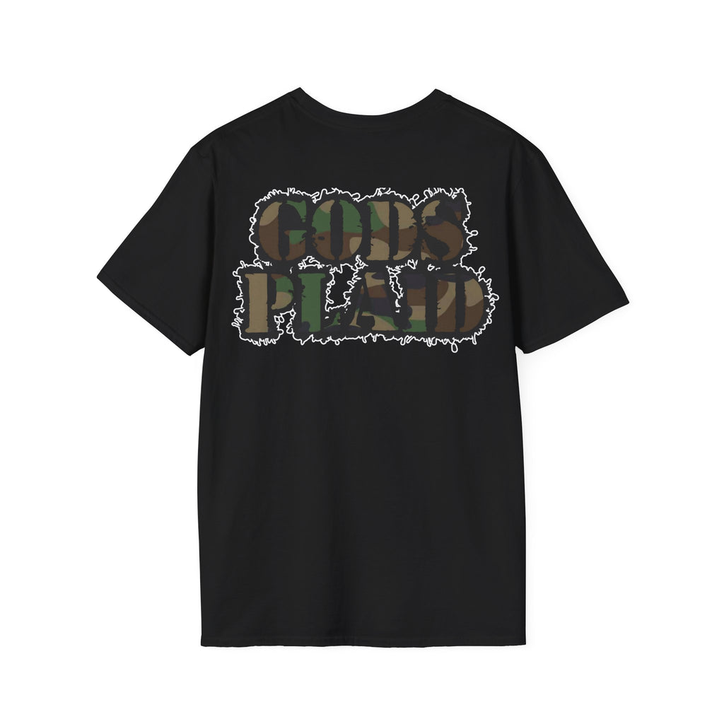 Gods Plaid |T-Shirt back print no color