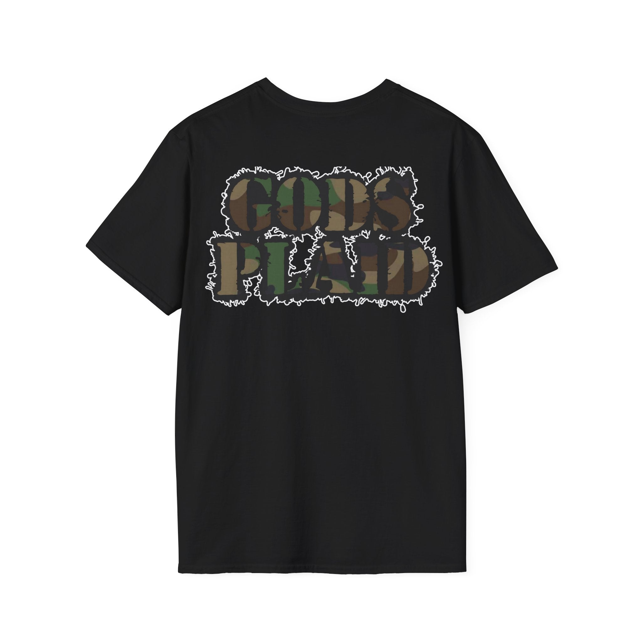 Gods Plaid |T-Shirt back print no color