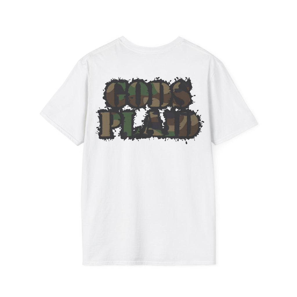 Gods Plaid |T-Shirt back print no color