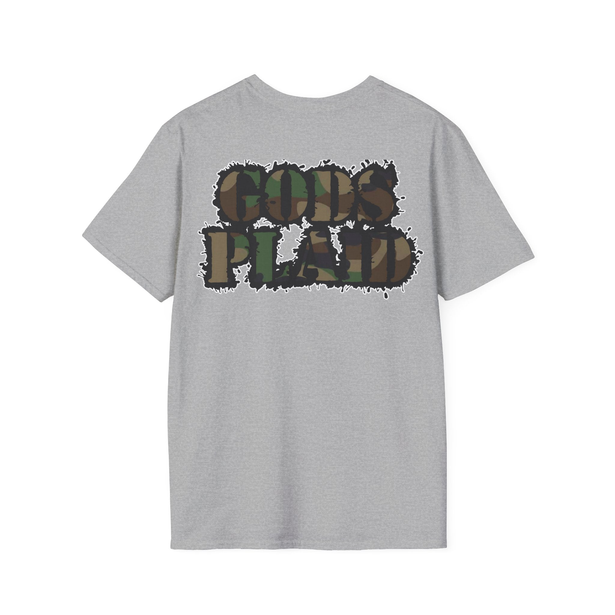Gods Plaid |T-Shirt back print no color