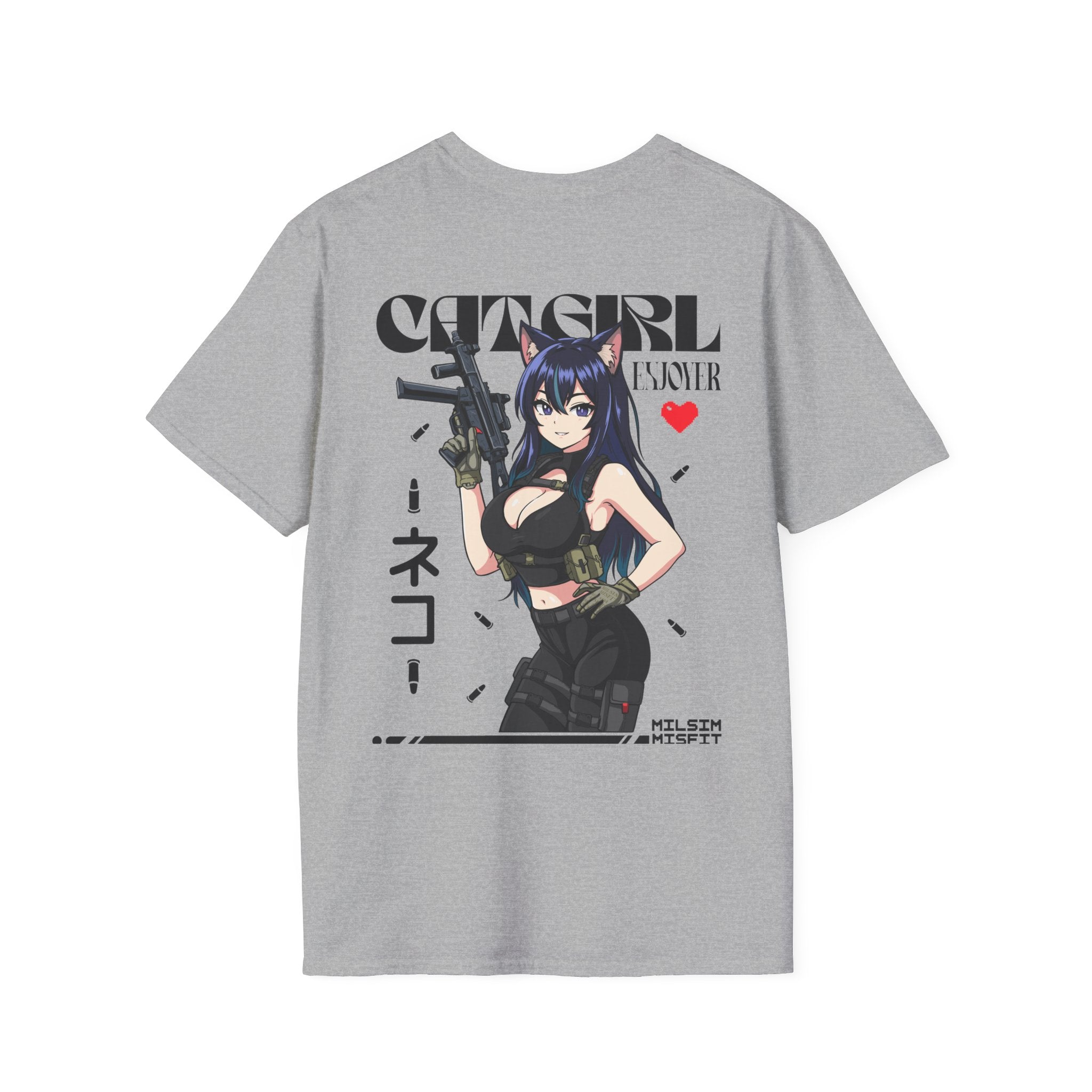 Catgirl Enjoyer |T-Shirt back print