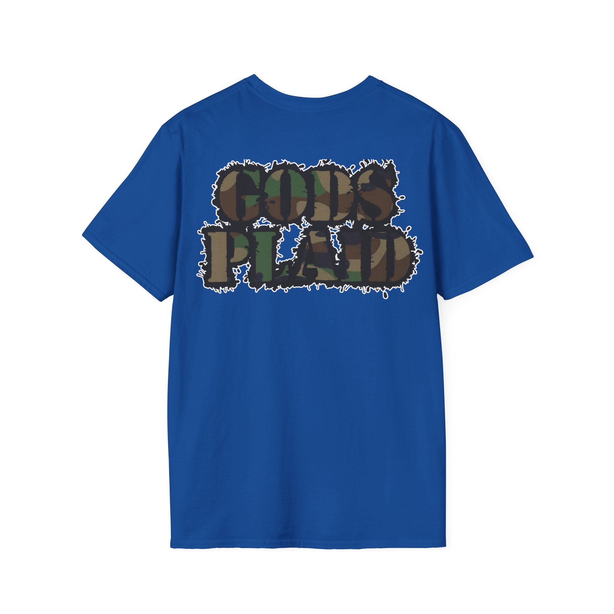 Gods Plaid |T-Shirt back print no color