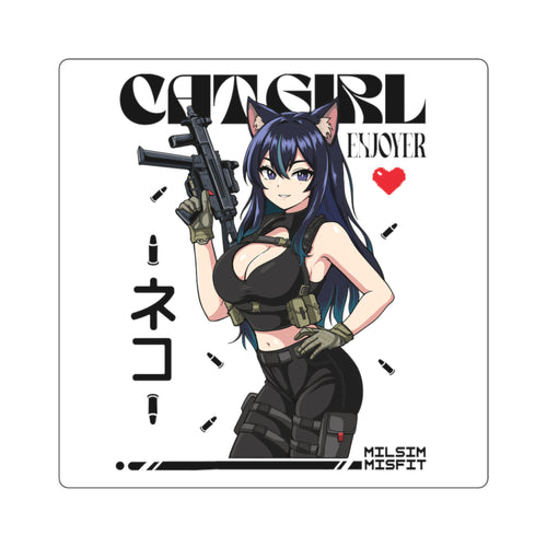 Catgirl Enjoyer Full Sticker
