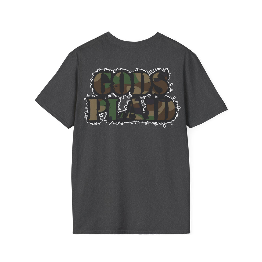 Gods Plaid |T-Shirt back print no color