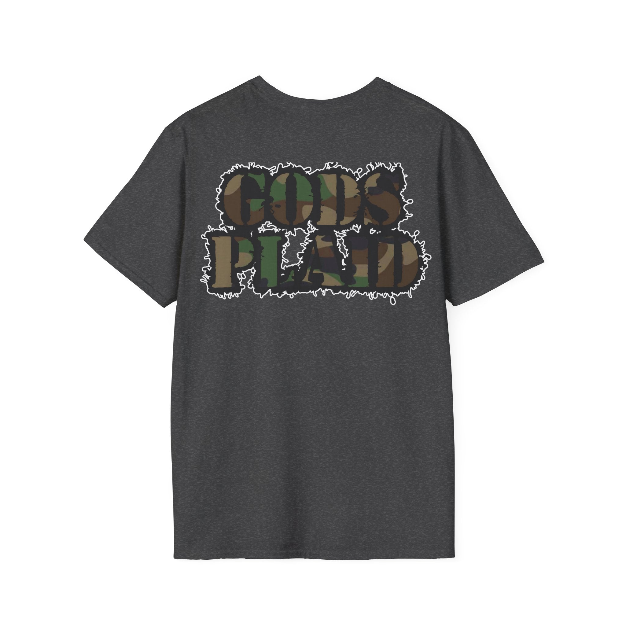 Gods Plaid |T-Shirt back print no color