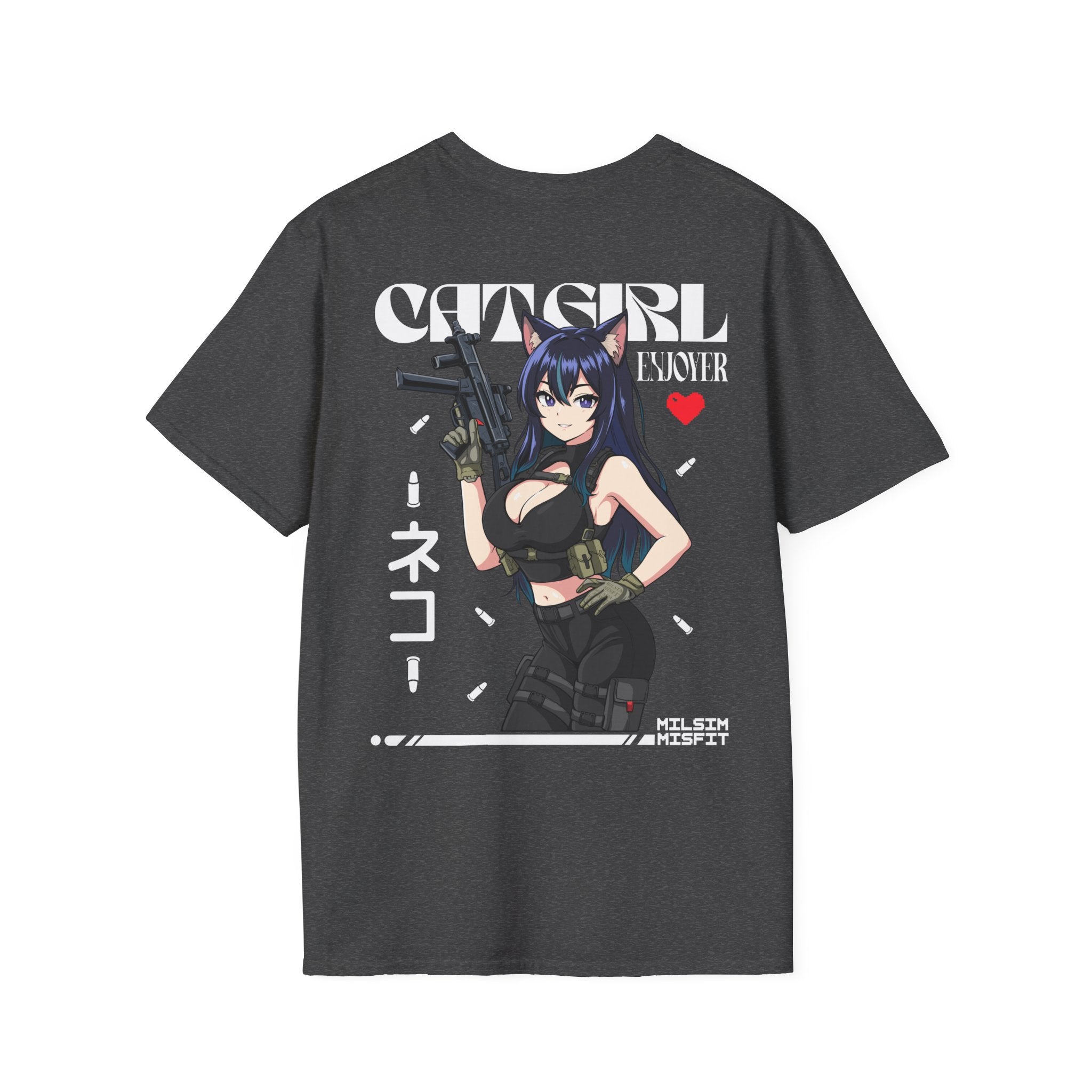 Catgirl Enjoyer |T-Shirt back print