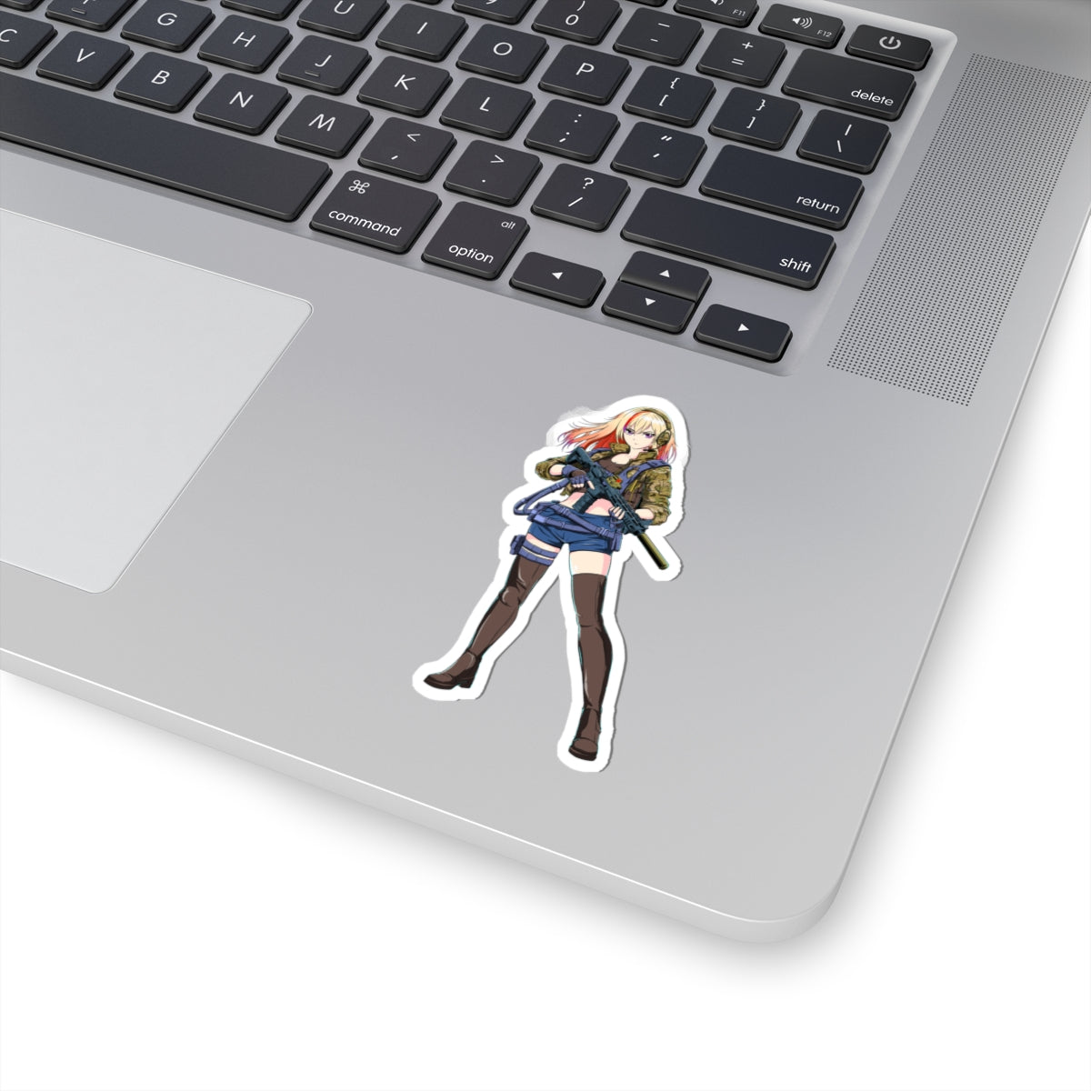 Akari - Tactical Anime Girl Sticker Clear