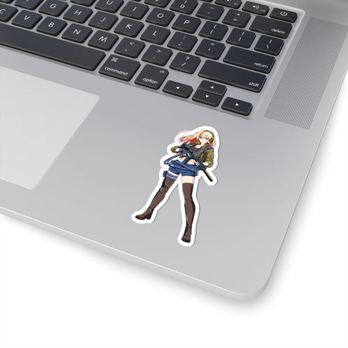 Akari - Tactical Anime Girl Sticker Clear