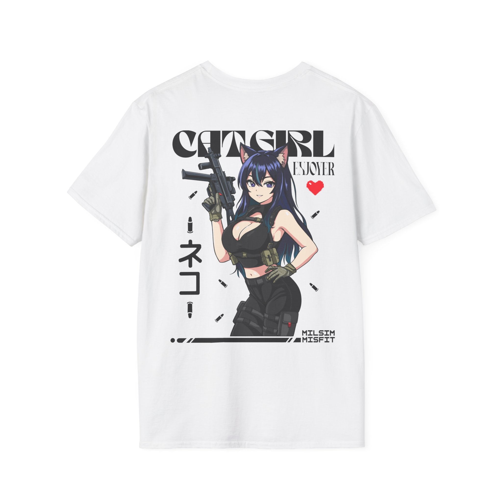 Catgirl Enjoyer |T-Shirt back print