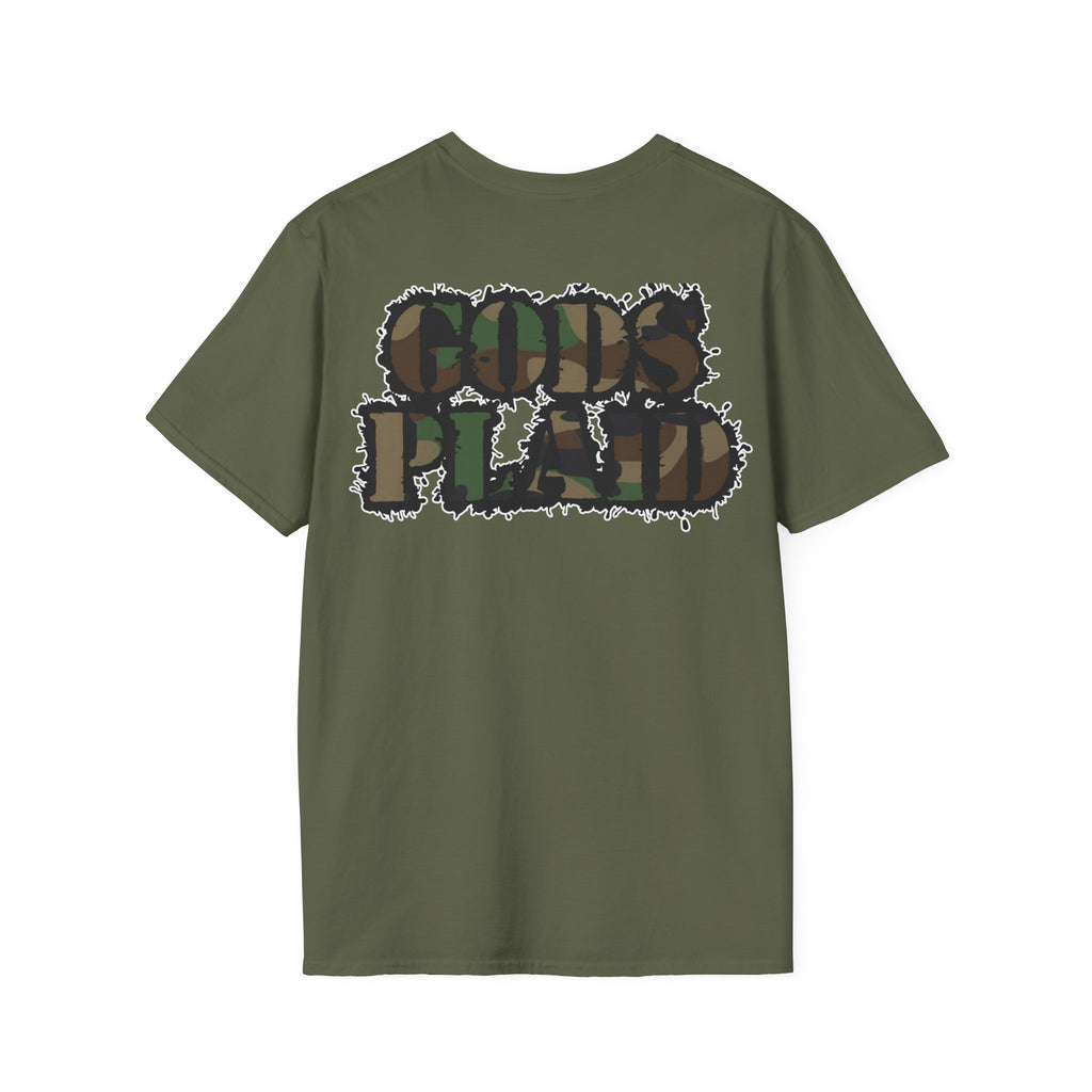 Gods Plaid |T-Shirt back print no color