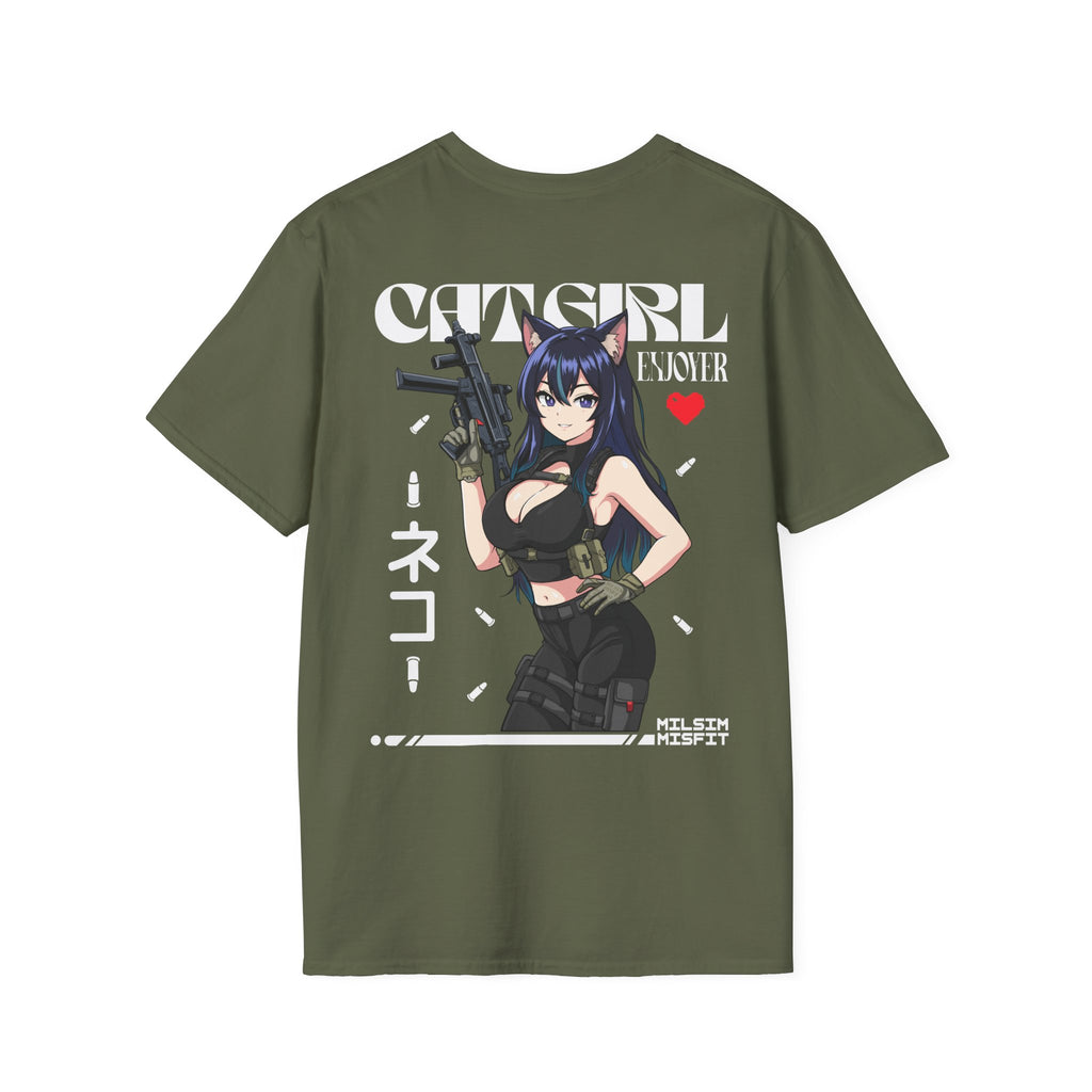 Catgirl Enjoyer |T-Shirt back print