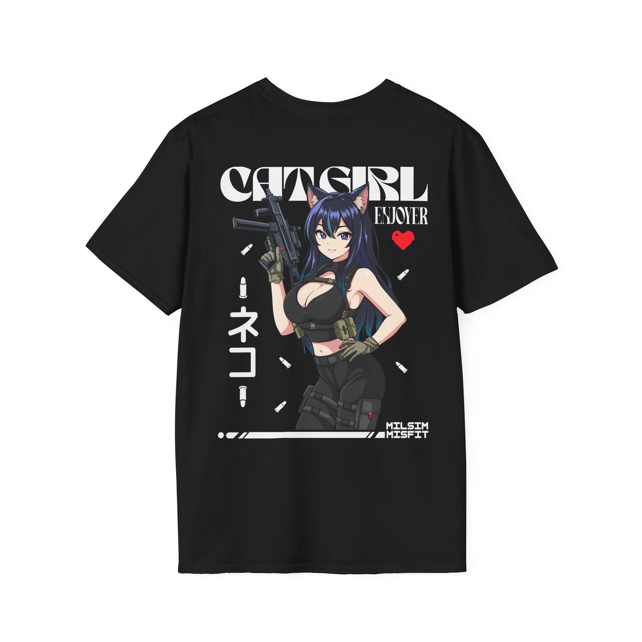 Catgirl Enjoyer |T-Shirt back print