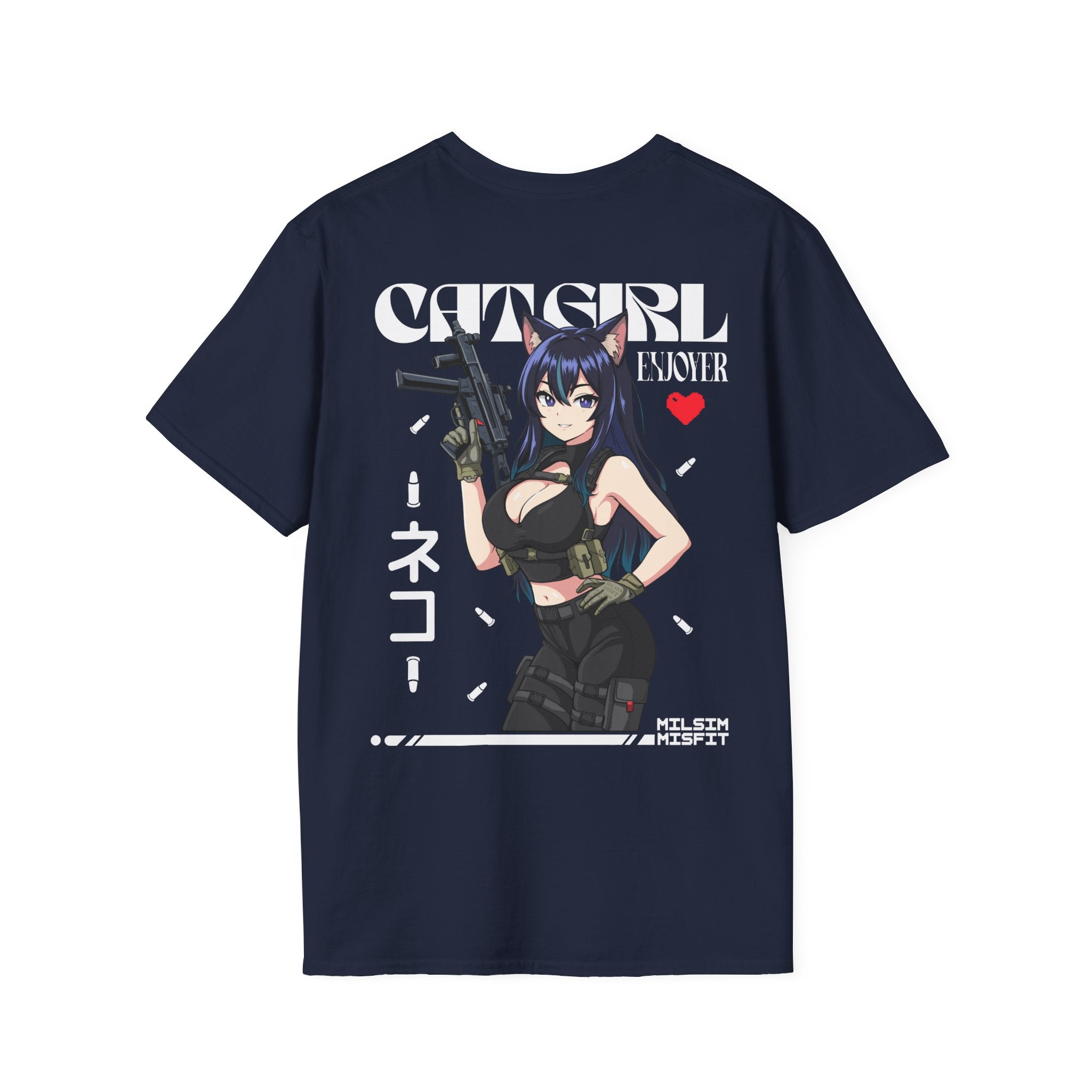 Catgirl Enjoyer |T-Shirt back print