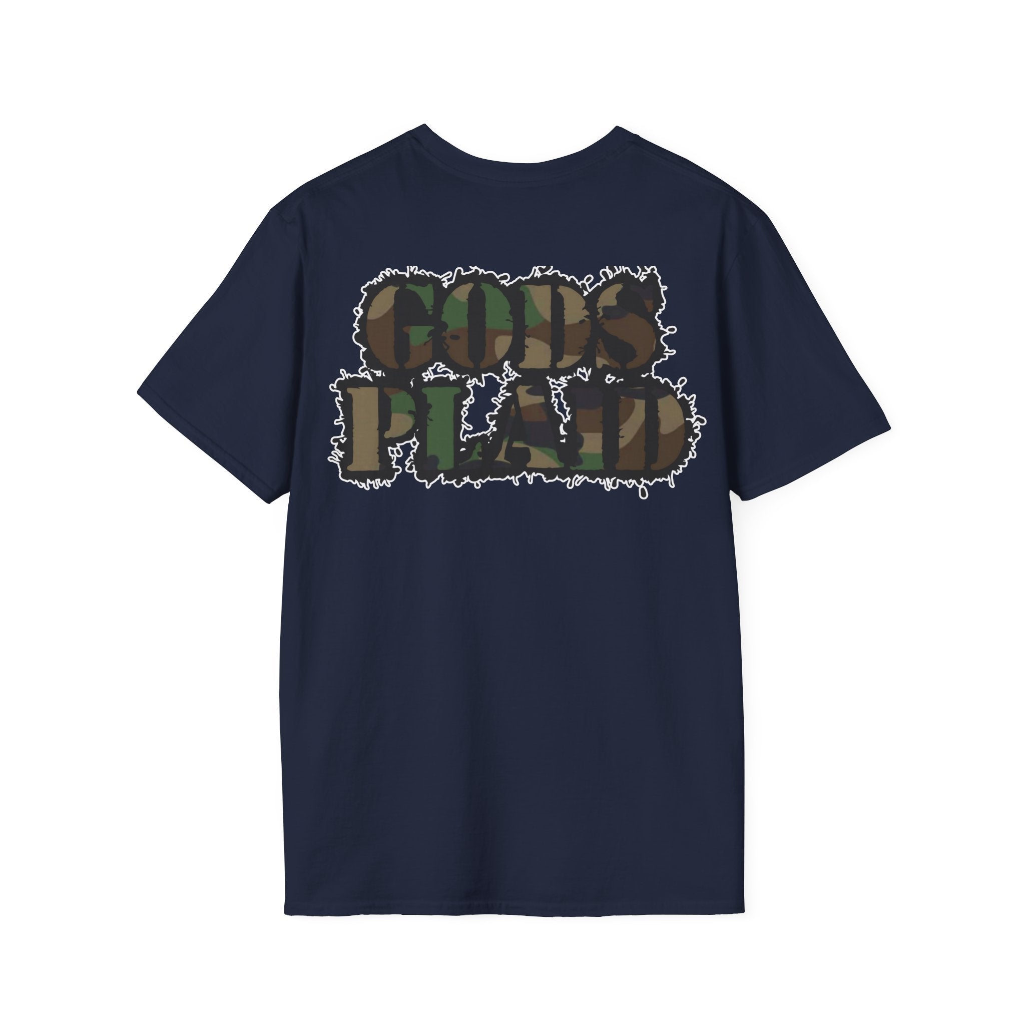 Gods Plaid |T-Shirt back print no color